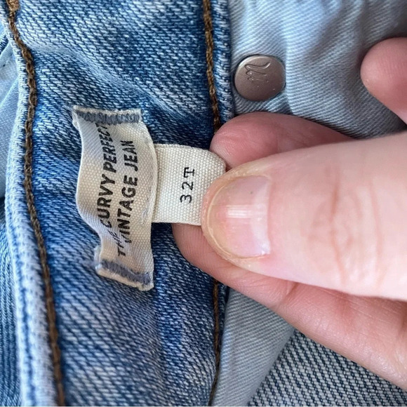Madewell The Curvy Perfect Vintage Jean Destroyed Edition 12 Tall - Picture 5 of 8